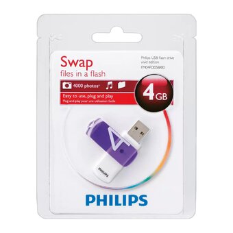  USB-флешка PHILIPS FM04FD05B/97 4GB Vivid2.0 4GB, USB 2.0 