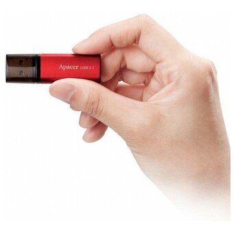  USB-флешка 32GB Apacer AH25B AP32GAH25BR-1 USB 3.1 Gen 1, Red/Black, Metal case, (916280) RTL 