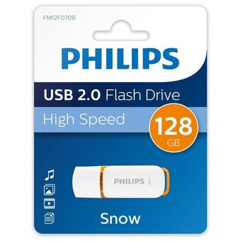 USB-флешка PHILIPS FM12FD70B/97 128GB Snow2.0 128GB, USB 2.0 