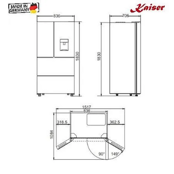  Холодильник Kaiser KS 80420 RS 