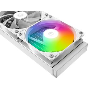  СВО ID-COOLING SL360 XE White LGA20XX/1700/1200/115X/AM5/AM4 (TDP 350W, PWM, LCD Display, Triple ARGB Fan 120mm, белы 