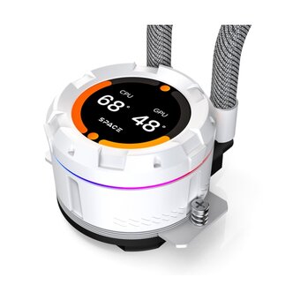  СВО ID-COOLING SL360 XE White LGA20XX/1700/1200/115X/AM5/AM4 (TDP 350W, PWM, LCD Display, Triple ARGB Fan 120mm, белы 