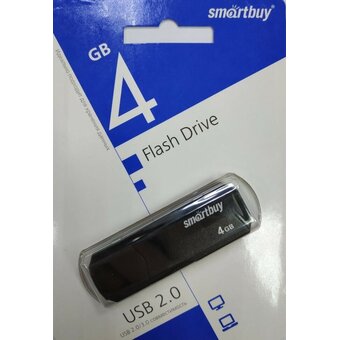  USB-флешка Smartbuy SB4GBCLU-K USB Drive 4GB Clue Black 