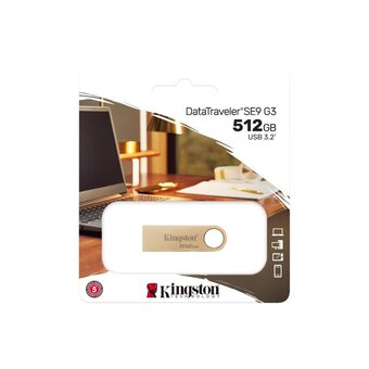  USB-флешка Kingston DataTraveler SE9 DTSE9G3/512GB 512GB USB3.0 серебристый 