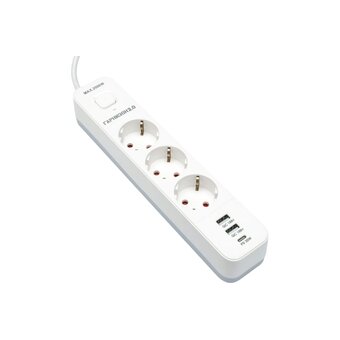  Сетевой фильтр Гарнизон EPS-3-CU2-W-2 2.0 белый (21448) 