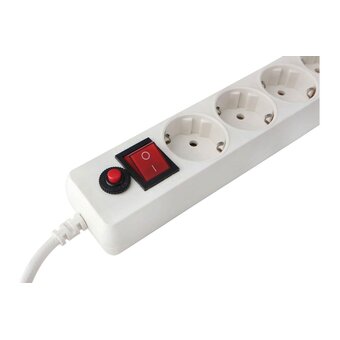  Сетевой фильтр Гарнизон EHLW-1 10А 1.8м 5 розеток белый (21214) 