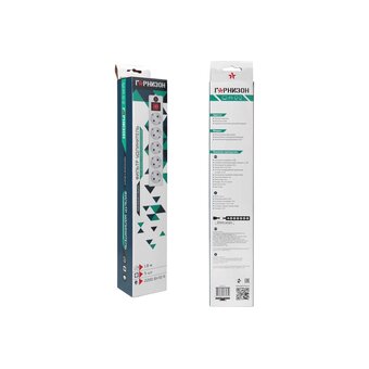  Сетевой фильтр Гарнизон EHLW-1 10А 1.8м 5 розеток белый (21214) 