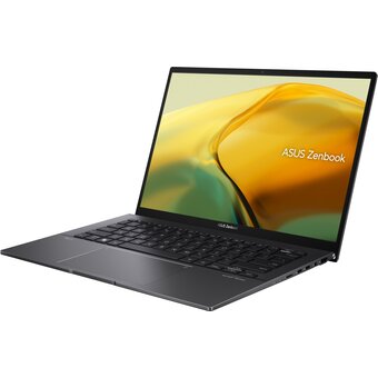  Ноутбук ASUS UM3402YA-KP845 (90NB0W95-M01KB0) 14"/WQXGA/IPS/400N/60Hz/Ryzen 5 7430U/16GB/SSD512GB/AMD Radeon/FingerPrint/Backlit/DOS/Jade Black 