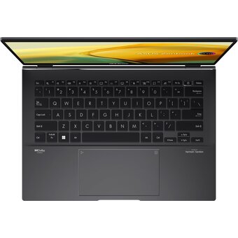  Ноутбук ASUS UM3402YA-KP845 (90NB0W95-M01KB0) 14"/WQXGA/IPS/400N/60Hz/Ryzen 5 7430U/16GB/SSD512GB/AMD Radeon/FingerPrint/Backlit/DOS/Jade Black 