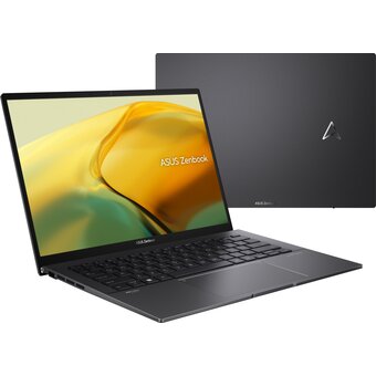  Ноутбук ASUS UM3402YA-KP845 (90NB0W95-M01KB0) 14"/WQXGA/IPS/400N/60Hz/Ryzen 5 7430U/16GB/SSD512GB/AMD Radeon/FingerPrint/Backlit/DOS/Jade Black 