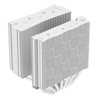  Кулер DEEPCOOL Assassin 4S WH LGA20XX/1700/1200/115X/AM5/AM4 (TDP 250W, PWM, Fan 140mm + 120mm, Dual Heatsink, 7 Heatpipe, Copper Base, белый) 