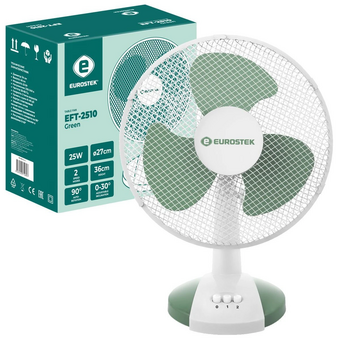  Вентилятор настольный Eurostek EFT-2510 Green 