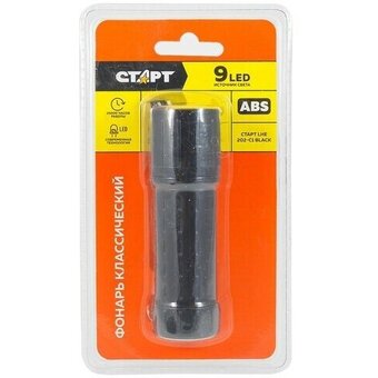  Фонарь СТАРТ LHE 202-C1 черный (12465) 