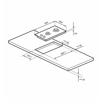  Варочная поверхность LEX GVG 325 WH 