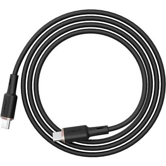  Кабель ACEFAST C2-03 USB-C to USB-C zinc alloy silicone charging data cable Black 