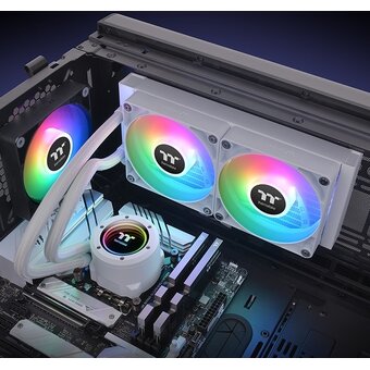  СВО Thermaltake TH240 V2 Snow ARGB (CL-W364-PL12SW-A) Soc-AM5/AM4/1151/1200/1700 Al+Cu Ret 