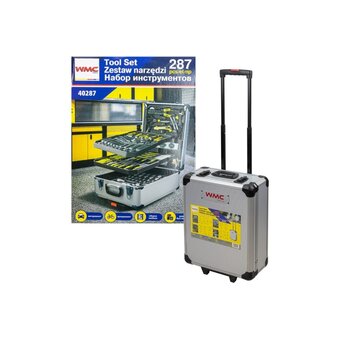  Набор инструментов WMC TOOLS WMC-40287 (57276) в алюминиевом кейсе (287 предметов) 