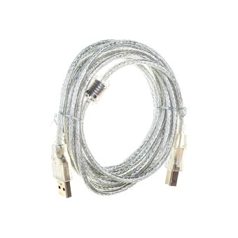  Кабель Cablexpert CCF-USB2-AMBM-TR-10 USB 2.0 Pro, AM/BM, 3м, экран, 2 феррит.кольца, прозрачный 