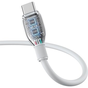  Дата-кабель Baseus Pudding (P10355703221-00) Fast Charging USB to Type-C 100W 1.2m Stellar White 