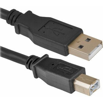  Кабель Defender USB04-06p.bag (83763) USB2.0 для соединения 1.8м AM/BM пакет 