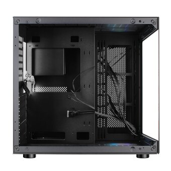  Корпус Ginzzu V520 RGB подсветка, закаленное стекло 1*USB 3.0,1*USB 2.0, AU ATX 