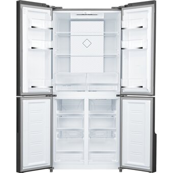  Холодильник Weissgauff WCD 450 White Rock Glass NoFrost Inverter 
