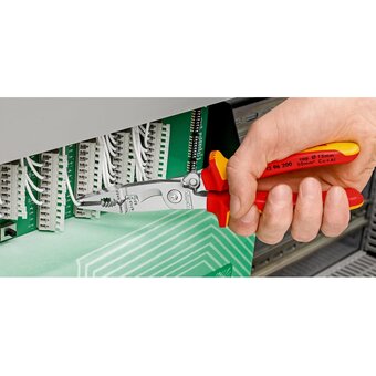  Клещи электромонтажные KNIPEX KN-1396200SB VDE, 6-в-1 