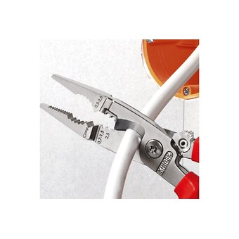  Клещи электромонтажные KNIPEX KN-1396200SB VDE, 6-в-1 