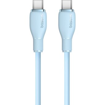 Дата-кабель Baseus Pudding (P10355702311-00) Fast Charging Type-C to Type-C 100W 1.2m Galaxy Blue 