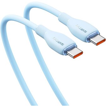  Дата-кабель Baseus Pudding (P10355702311-00) Fast Charging Type-C to Type-C 100W 1.2m Galaxy Blue 