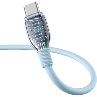 Дата-кабель Baseus Pudding (P10355702311-00) Fast Charging Type-C to Type-C 100W 1.2m Galaxy Blue 