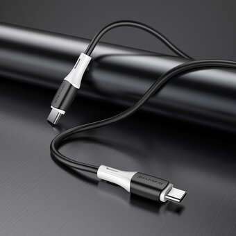  Дата-кабель BOROFONE BX79 silicone charging 61W Type-C to Type-C (черный) 