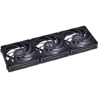  Комплект вентиляторов (3шт.) Lian Li Uni Fan P28 120 Black /UF-P28120-3B/ (G99.12P283B.R0) 120x120x28мм (PWM, 300-2600 об/мин, 32.1dBa) 