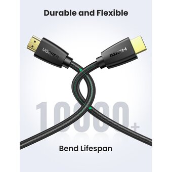  Кабель UGREEN HD118 40410 HDMI Male To Male Cable With Braid 2m Black 