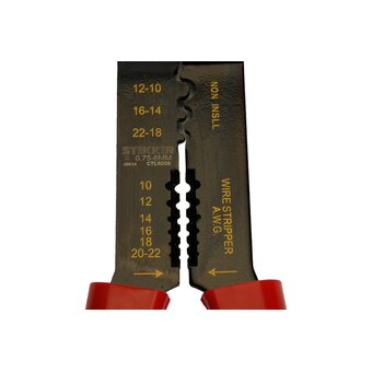  Пресс-клещи STEKKER 49614 многофункциональные (от 0,75 до 6 мм2), красный 