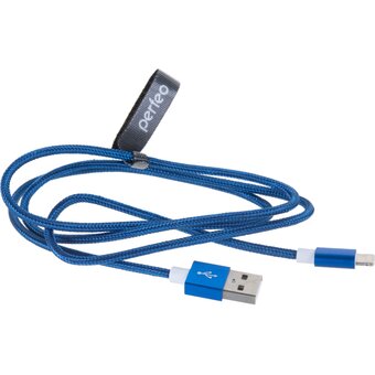  Кабель для iPhone PERFEO I4311 USB-8 PIN Lightning синий, 1м 