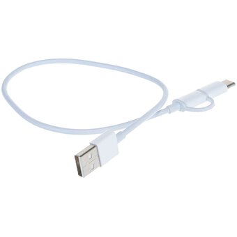  Кабель XIAOMI Mi 2-in-1 USB Cable Micro-USB to Type-C 30cm SJV4083TY 