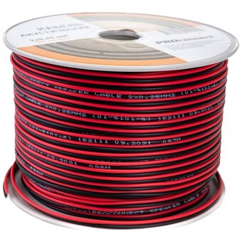  Кабель акустический PROconnect 01-6101-6 2х0,25мм² красно-черный 100м 