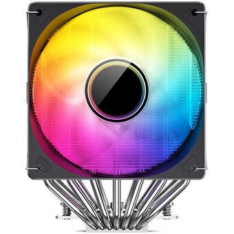  Кулер JONSBO CR-3000 ARGB LGA20XX/1700/1200/115X/AM5/AM4 (TDP 260W, PWM, 2 x 120mm Black Fan, 7 тепловых трубок, медная база, 4-pin) Retail 