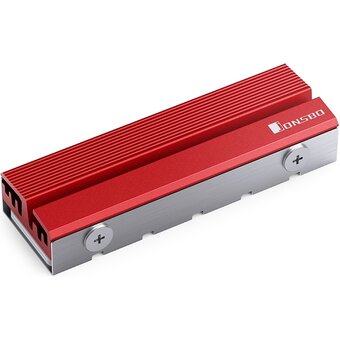  Радиатор для SSD M.2 2280 JONSBO M.2-6 Red (красный) 