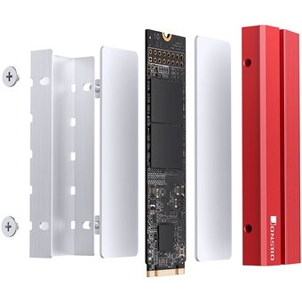  Радиатор для SSD M.2 2280 JONSBO M.2-6 Red (красный) 