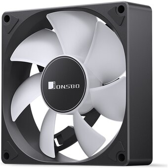  Вентилятор JONSBO SL-925 92х92х25мм (PWM, ARGB LED, 800-2200об/мин, черный) Retail 