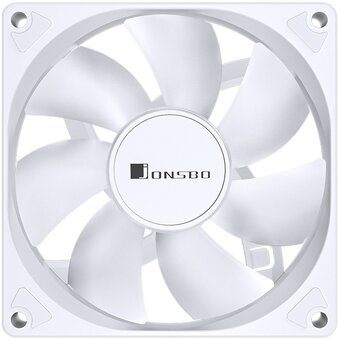  Вентилятор JONSBO SL-925CW 92х92х25мм (PWM, Dynamic Multi-Color LED, 800-2200об/мин, белый) Retail 