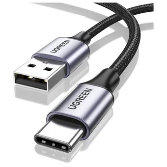  Кабель UGREEN US177 30875 USB-A to Micro USB + USB Type-C Cable 1m Black 