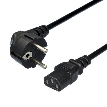  Кабель питания GoPower 00-00024055 евровилка CEE 7/7-C13 1.2м ПВХ 0.75мм черный 1/10/200 