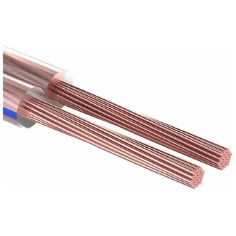  Кабель акустический Rexant 01-6202-3 2х0,35мм² прозрачный Blueline (бухта 100м) 