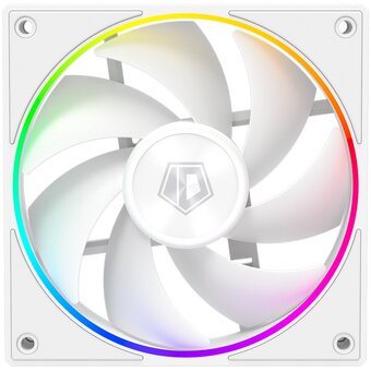  Вентилятор ID-COOLING AF-127-ARGB-W Trio (3 in 1) 120x120x27мм (PWM, резиновые углы, белый, 500-2000об/мин) BOX 