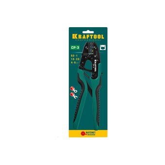  Пресс-клещи Kraftool CP-3 (45461-3) для изолированных наконечников и муфт 0,5-6 мм.кв 