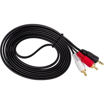  Кабель аудио Exegate EX225927RUS 3.5mm Jack M - 2xRCA M 2м 