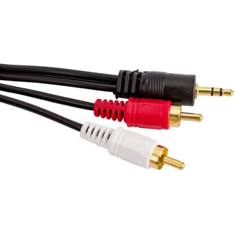  Кабель аудио Exegate EX225927RUS 3.5mm Jack M - 2xRCA M 2м 